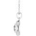Puffed Solitaire Necklace or Charm/Pendant