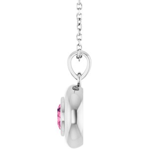 Puffed Solitaire Necklace or Charm/Pendant