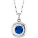 Puffed Solitaire Necklace or Charm/Pendant