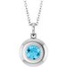 Puffed Solitaire Necklace or Charm/Pendant