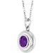 Puffed Solitaire Necklace or Charm/Pendant