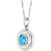 Puffed Solitaire Necklace or Charm/Pendant