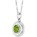 Puffed Solitaire Necklace or Charm/Pendant
