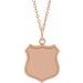 Engravable Police Badge Necklace or Pendant