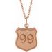Engravable Police Badge Necklace or Pendant