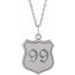 Engravable Police Badge Necklace or Pendant