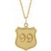 Engravable Police Badge Necklace or Pendant