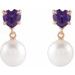 Heart & Pearl Earrings