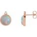 Cabochon Bezel-Set Earrings