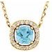 Halo-Style Necklace or Pendant