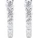 Accented U-Hoop Earrings