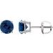 Round 4-Prong Lightweight Stud Earrings