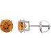 Round 4-Prong Lightweight Stud Earrings