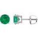 Round 4-Prong Lightweight Stud Earrings
