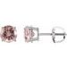 Round 4-Prong Lightweight Stud Earrings