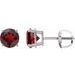 Round 4-Prong Lightweight Stud Earrings