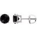 Round 4-Prong Lightweight Stud Earrings
