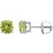 Round 4-Prong Lightweight Stud Earrings