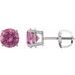 Round 4-Prong Lightweight Stud Earrings