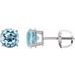 Round 4-Prong Lightweight Stud Earrings