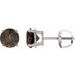 Round 4-Prong Lightweight Stud Earrings