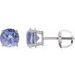 Round 4-Prong Lightweight Stud Earrings