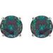 Round 4-Prong Lightweight Stud Earrings