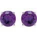 Round 4-Prong Lightweight Stud Earrings