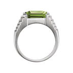 Emerald Bezel-Set Ring