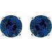 Round 4-Prong Lightweight Stud Earrings