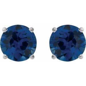 Round 4-Prong Lightweight Stud Earrings