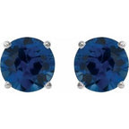 Round 4-Prong Lightweight Stud Earrings