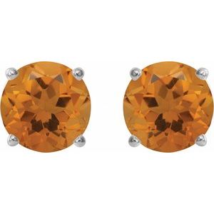 Round 4-Prong Lightweight Stud Earrings