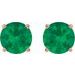 Round 4-Prong Lightweight Stud Earrings