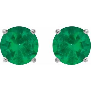 Round 4-Prong Lightweight Stud Earrings