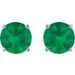 Round 4-Prong Lightweight Stud Earrings