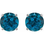 Round 4-Prong Lightweight Stud Earrings