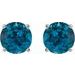 Round 4-Prong Lightweight Stud Earrings