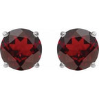 Round 4-Prong Lightweight Stud Earrings
