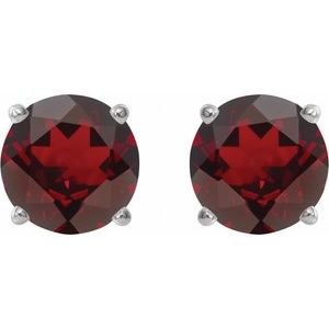 Round 4-Prong Lightweight Stud Earrings