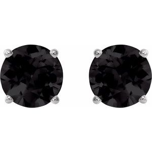 Round 4-Prong Lightweight Stud Earrings