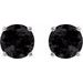 Round 4-Prong Lightweight Stud Earrings