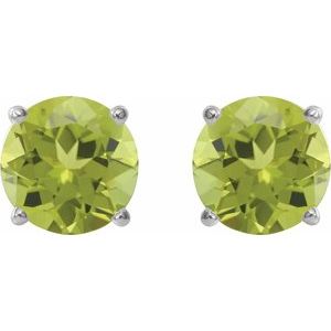 Round 4-Prong Lightweight Stud Earrings