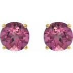 Round 4-Prong Lightweight Stud Earrings