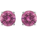 Round 4-Prong Lightweight Stud Earrings