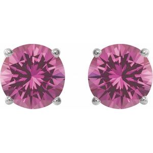 Round 4-Prong Lightweight Stud Earrings