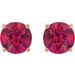 Round 4-Prong Lightweight Stud Earrings