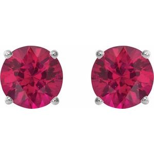 Round 4-Prong Lightweight Stud Earrings