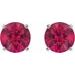 Round 4-Prong Lightweight Stud Earrings