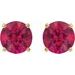 Round 4-Prong Lightweight Stud Earrings